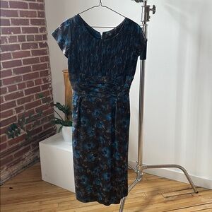 Blue and Charcoal Dress
